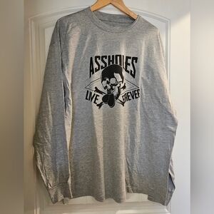 NWOT Assholes Live Forever L/S Tee- XXL